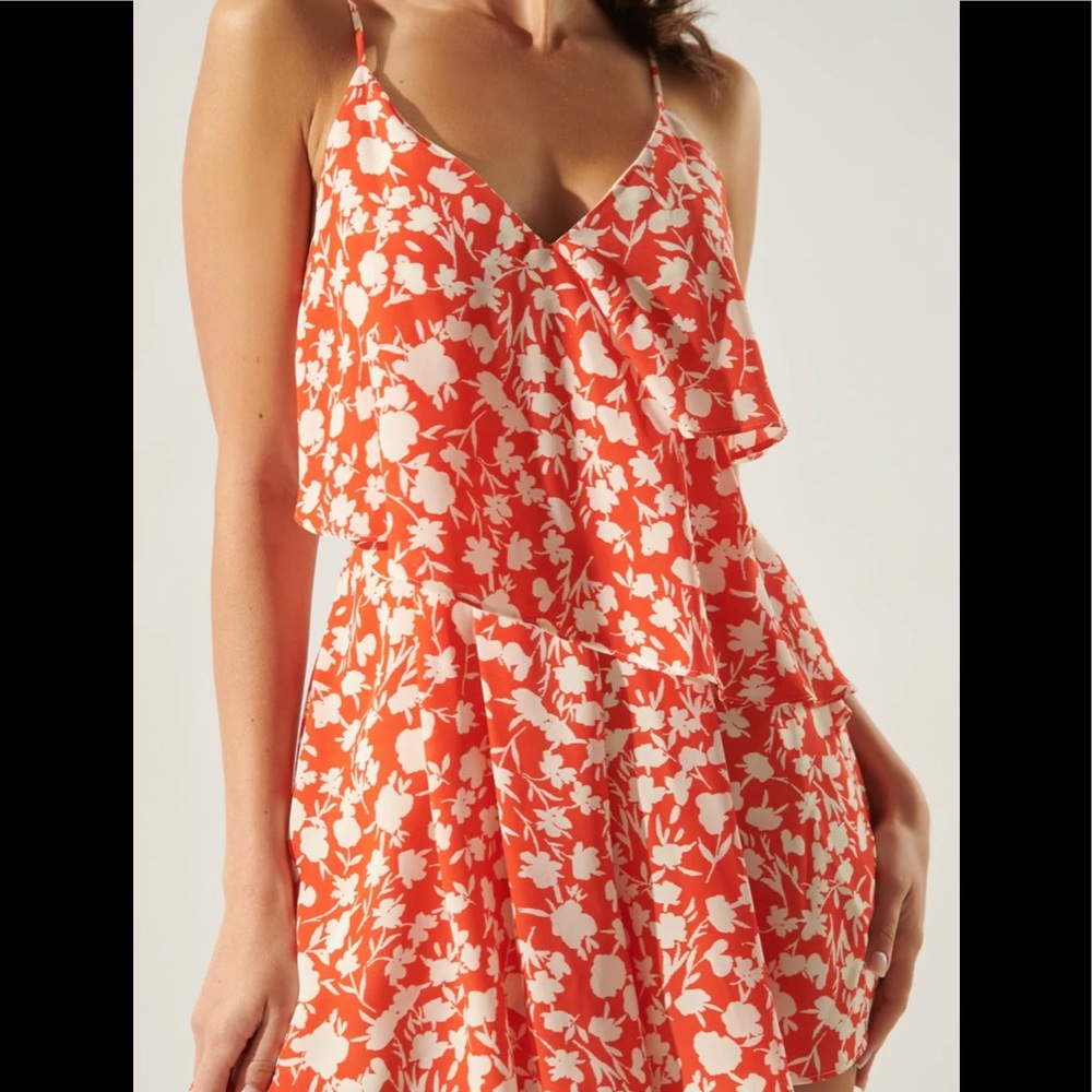 Kendall Floral Romper Dress NWT